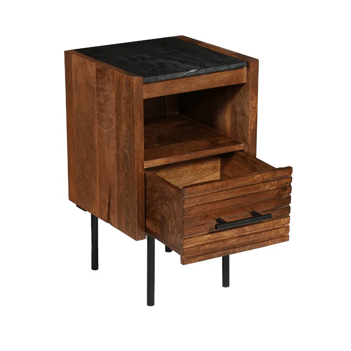 Mangoholz Nachttisch Tucson 35x60 cm Mahom