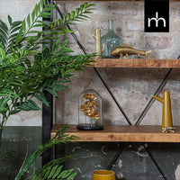 Mangoholz Bücherschrank Britt 120 cm Mahom