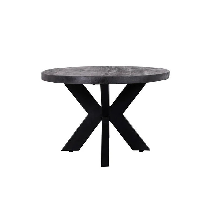 Mangoholz Couchtisch Tulsa Schwarz Oval Mahom