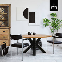 Mangoholz Esstisch Madison Rund 110 cm Mahom