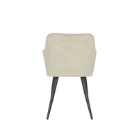 Esszimmerstuhl Rouen Sand schwarz Fuß Mahom