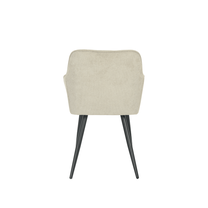 Esszimmerstuhl Rouen Sand schwarz Fuß Mahom